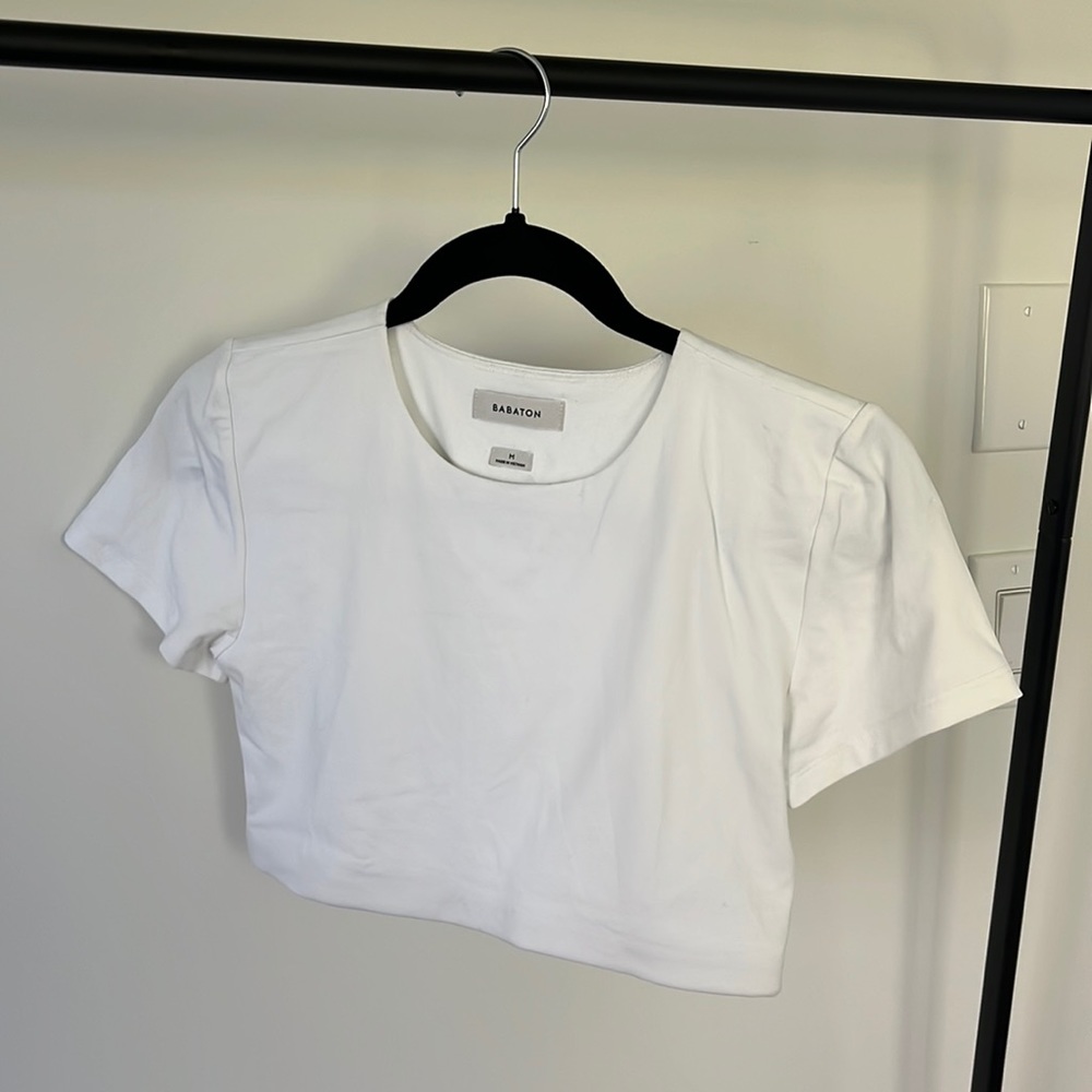 Aritzia Babaton Contour Crew Ribcage Crop Top